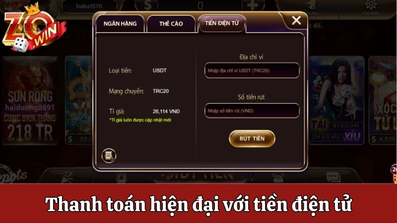 Thanh toán hiện đại với tiền điện tử